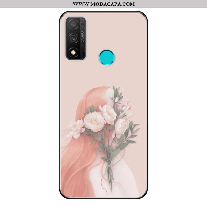 Capas Huawei P Smart 2020 Protetoras Novas Telemóvel Soft Telinha Azul Desenho Animado Baratas