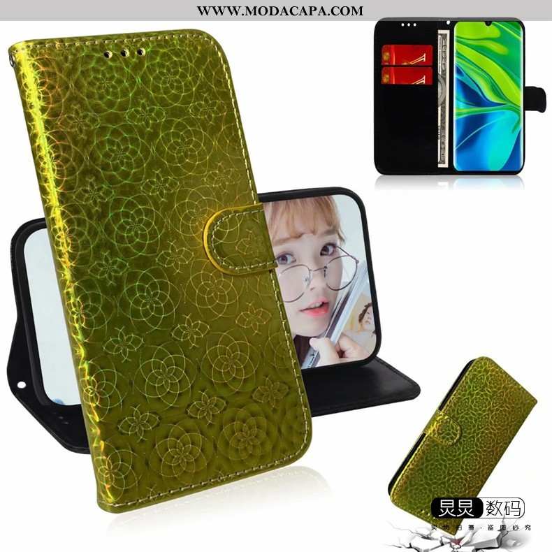 Capa Huawei P Smart 2020 Couro Cases Telemóvel Tendencia Capas Silicone Dourada Venda