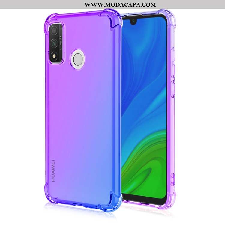 Capas Huawei P Smart 2020 Soft Pu Gradiente Telemóvel Cases Antiqueda Barato