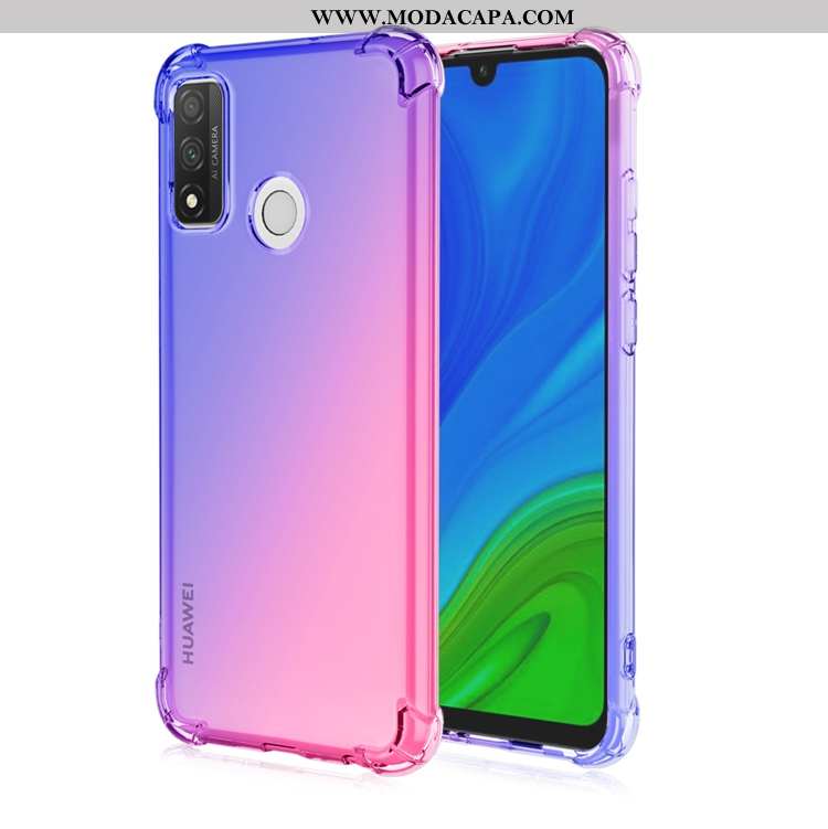 Capas Huawei P Smart 2020 Soft Pu Gradiente Telemóvel Cases Antiqueda Barato