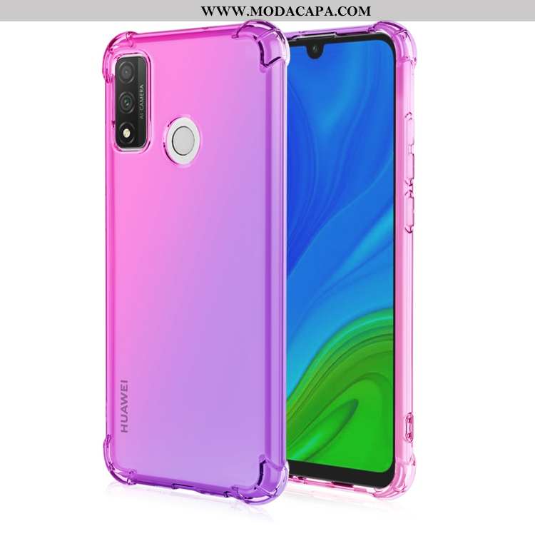 Capas Huawei P Smart 2020 Soft Pu Gradiente Telemóvel Cases Antiqueda Barato