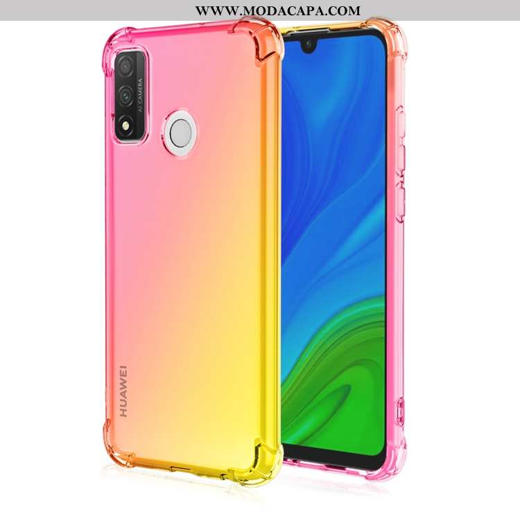 Capas Huawei P Smart 2020 Soft Pu Gradiente Telemóvel Cases Antiqueda Barato