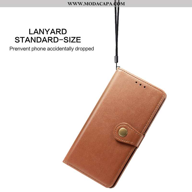 Capas Huawei P Smart 2020 Couro Verde Negócio Cordao Minimalista Fivela Redonda Online