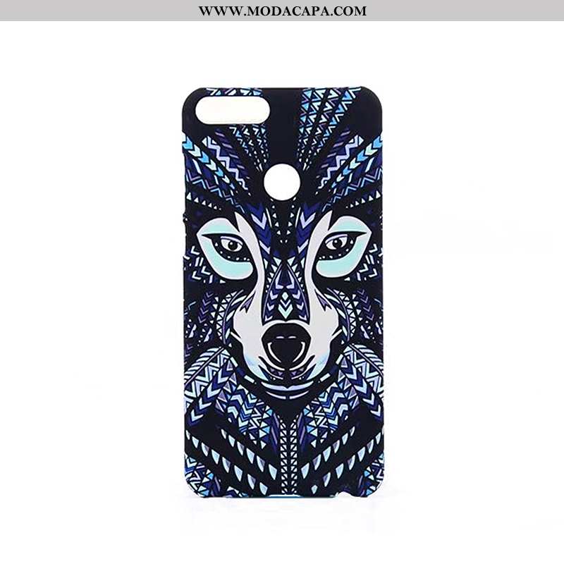 Capas Huawei P Smart Fosco Protetoras Telemóvel Luminosa Animais Azul Baratas