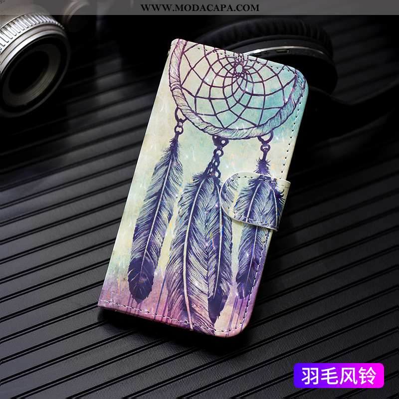 Capas Huawei P Smart Couro Pintado Cover Completa Telemóvel Soft Carteira Venda