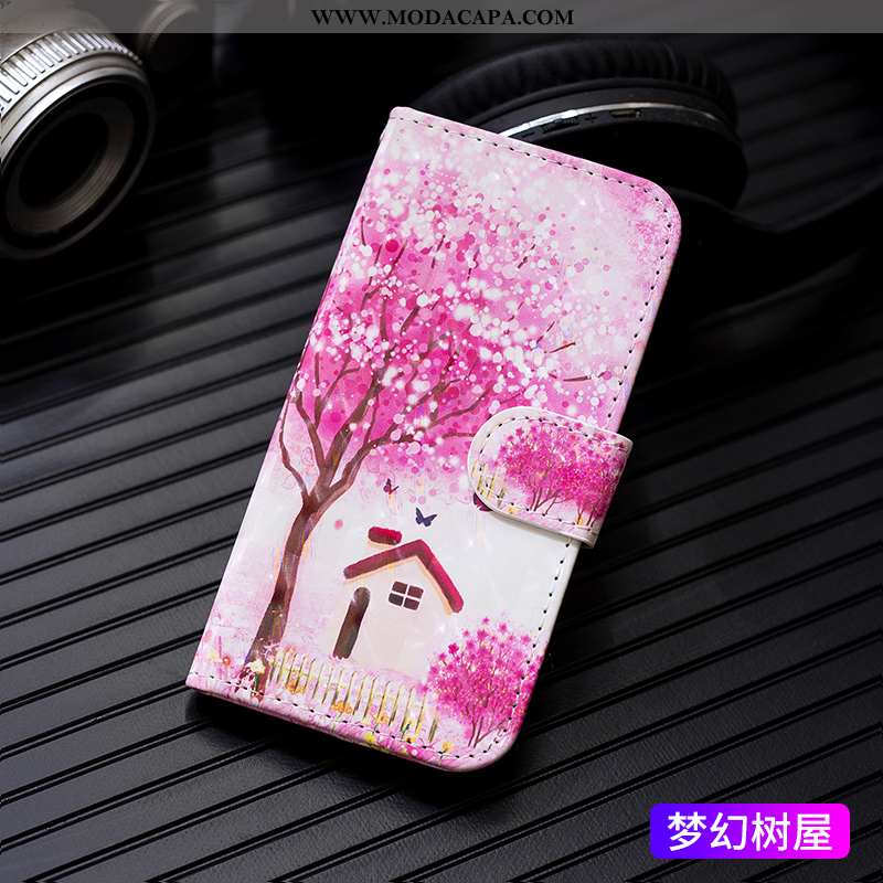 Capas Huawei P Smart Couro Pintado Cover Completa Telemóvel Soft Carteira Venda