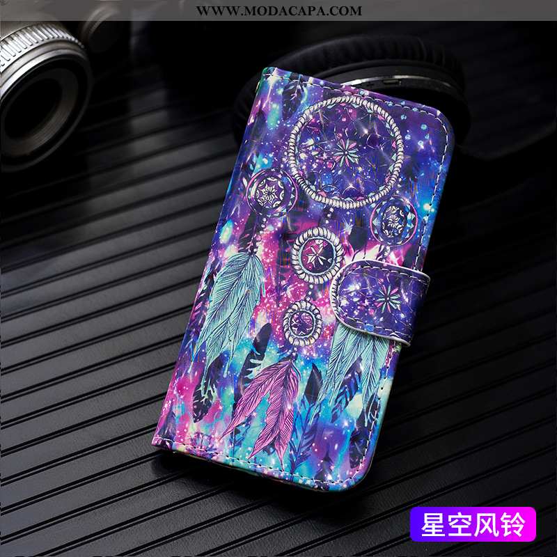 Capas Huawei P Smart Couro Pintado Cover Completa Telemóvel Soft Carteira Venda