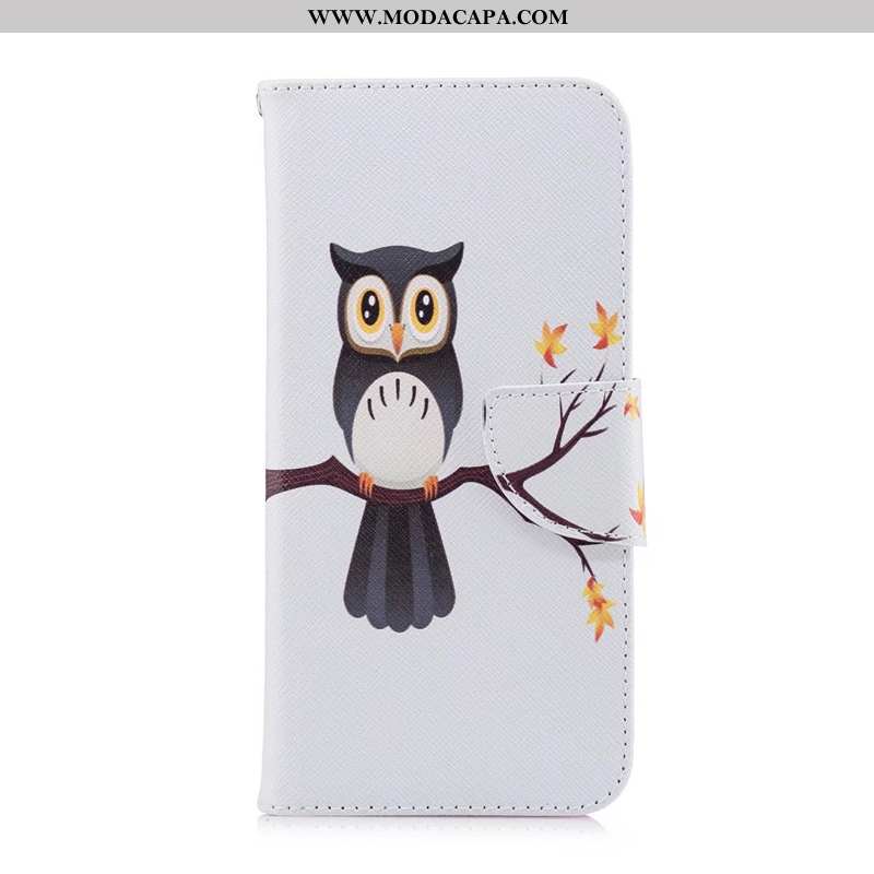 Capa Huawei P Smart Desenho Animado Preto Cover Cases Telemóvel Pintado Couro Online