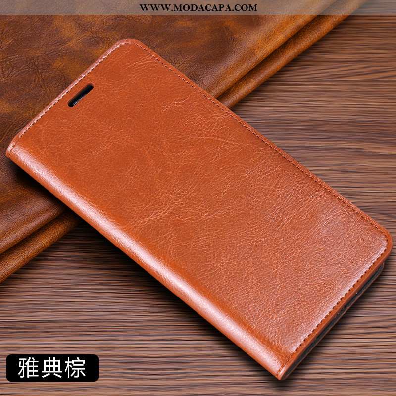 Capa Huawei P Smart Couro Legitimo Antiqueda Cover Business Simples Couro Cases Comprar