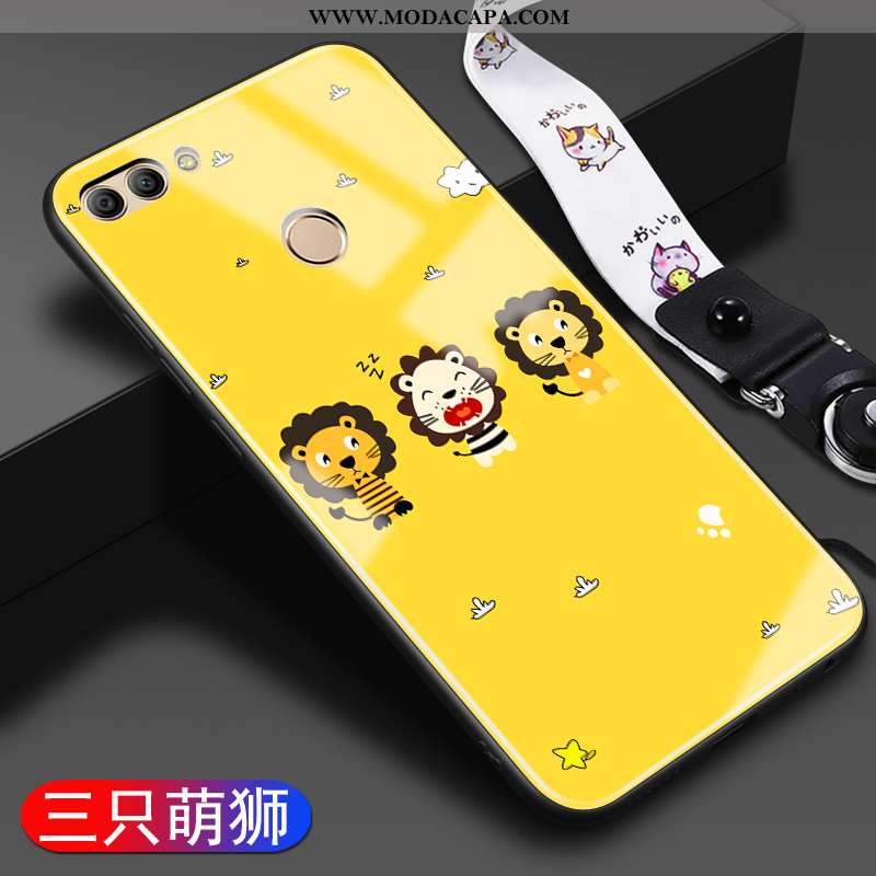 Capas Huawei P Smart Desenho Animado Completa Silicone Personalizado Amarelo Protetoras Online