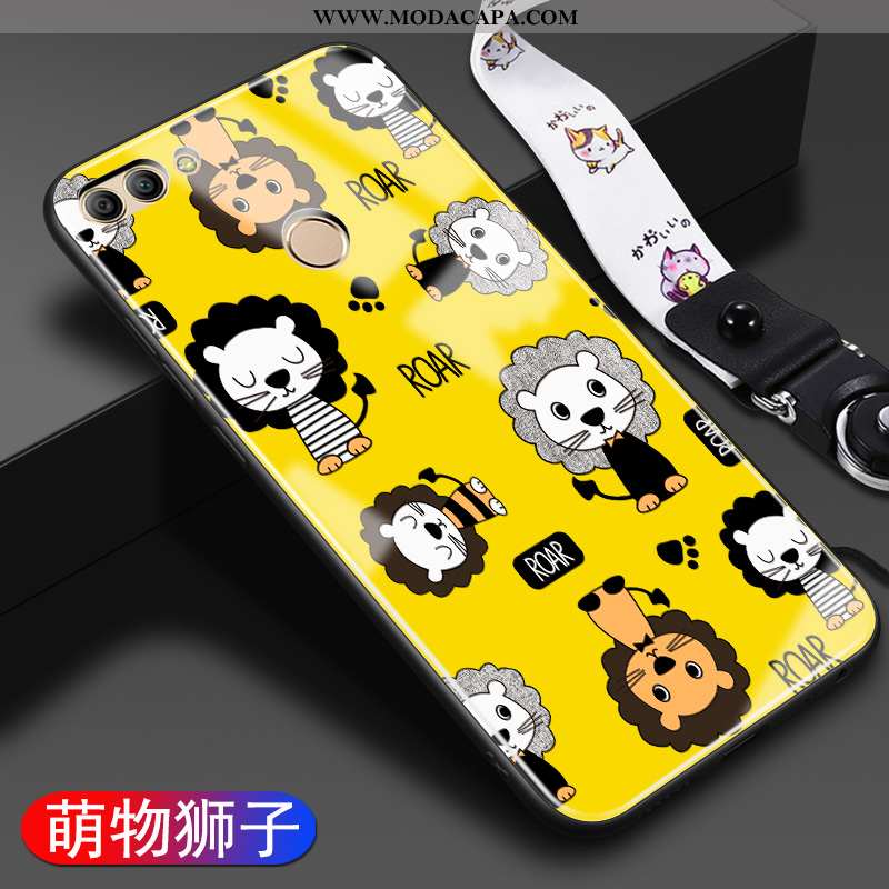 Capas Huawei P Smart Desenho Animado Completa Silicone Personalizado Amarelo Protetoras Online