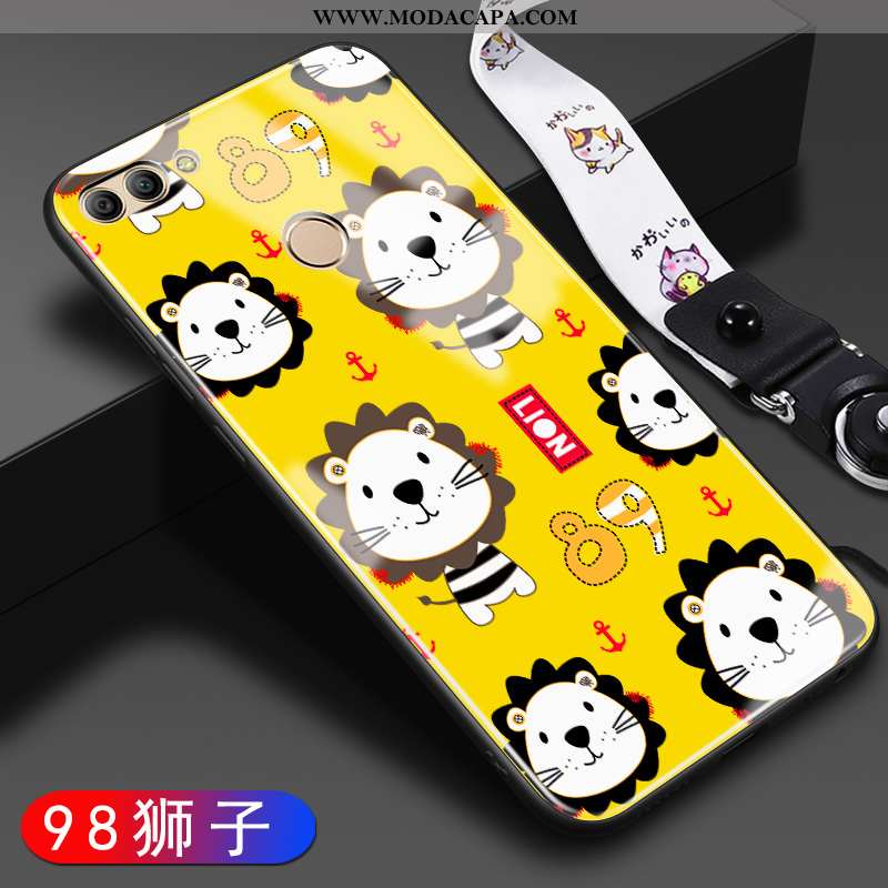 Capas Huawei P Smart Desenho Animado Completa Silicone Personalizado Amarelo Protetoras Online