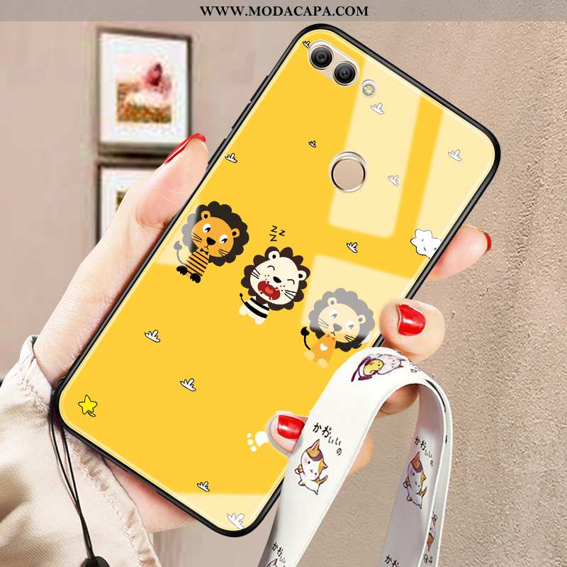 Capas Huawei P Smart Desenho Animado Completa Silicone Personalizado Amarelo Protetoras Online