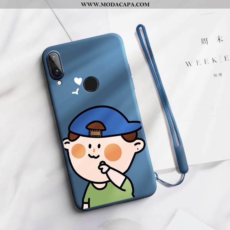 Capa Huawei P Smart+ Silicone Nova Casal Coração Personalizado Capas Minimalista Barato