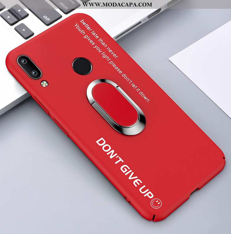 Capas Huawei P Smart+ Protetoras Cases Resistente Tendencia Fosco Vermelho Telemóvel Online