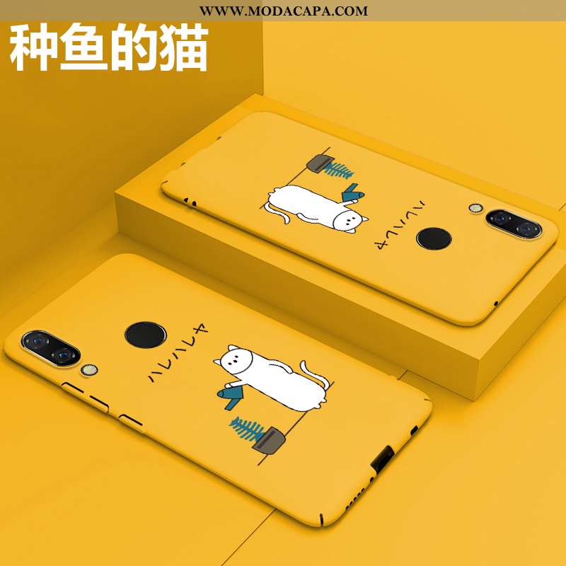 Capa Huawei P Smart+ Criativas Capas Resistente Completa Tendencia Desenho Animado Vermelho Barato