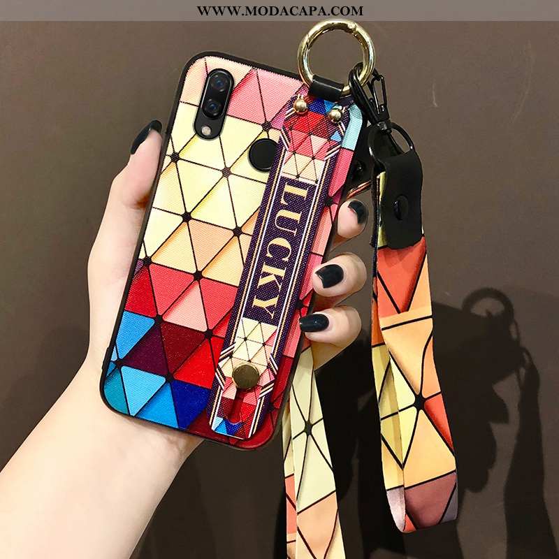 Capas Huawei P Smart+ Silicone Personalizado Antiqueda Colorida Tendencia Cases Completa Barato