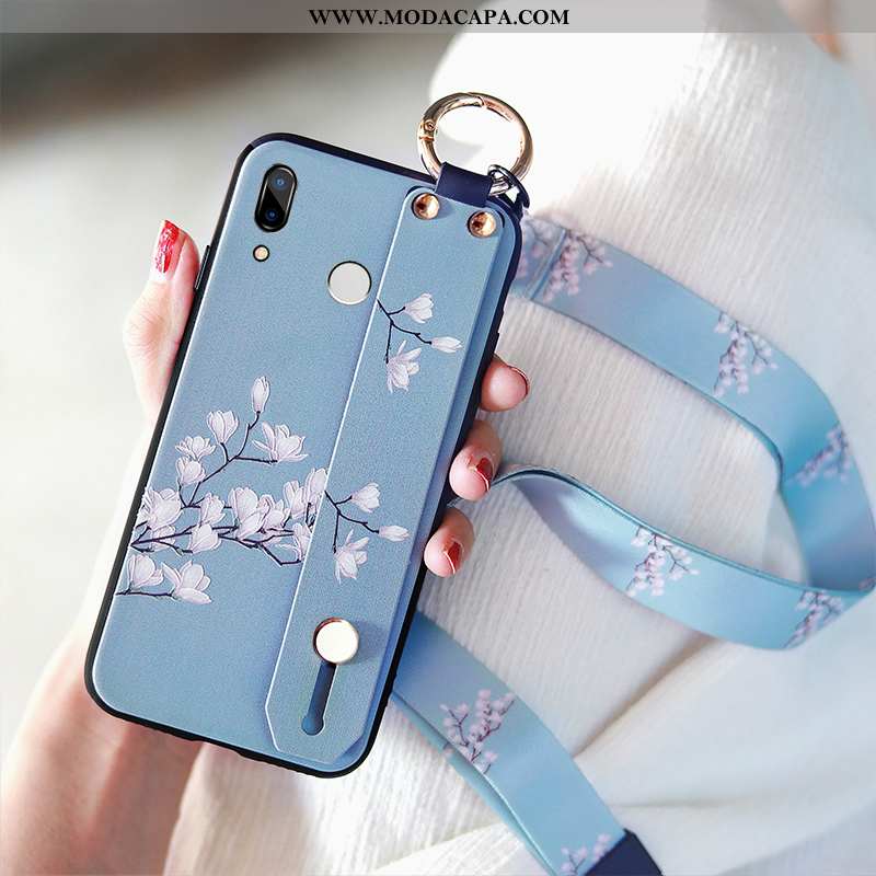 Capa Huawei P Smart+ Soft Wrisband Silicone Capas Personalizado Slim Cases Online