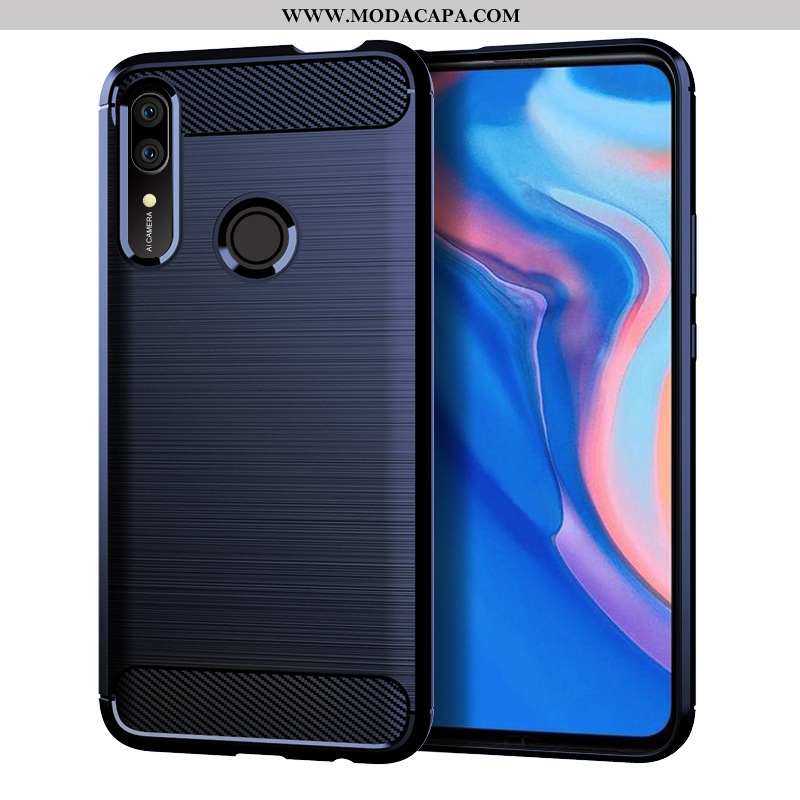 Capas Huawei P Smart Z Silicone Telemóvel Antiqueda Preto Promoção