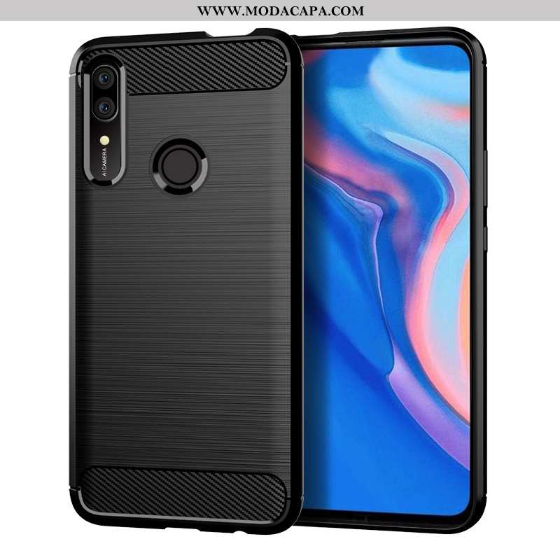 Capas Huawei P Smart Z Silicone Telemóvel Antiqueda Preto Promoção