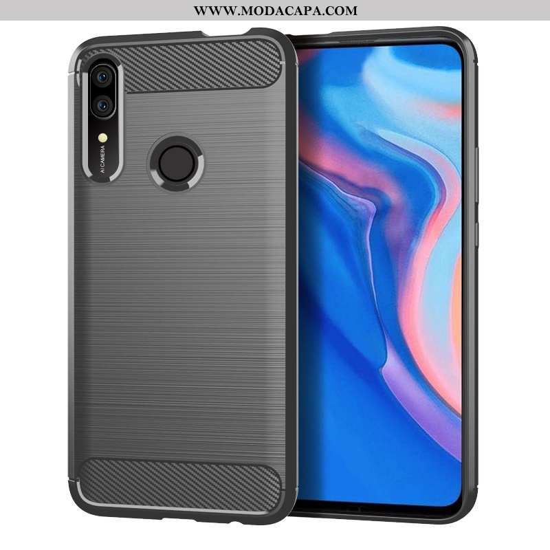 Capas Huawei P Smart Z Silicone Telemóvel Antiqueda Preto Promoção