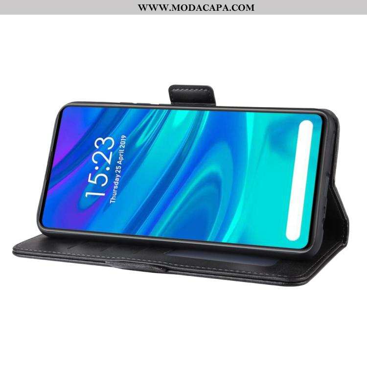 Capa Huawei P Smart Z Carteira Preto Cases Vaca Telemóvel Protetoras Pequena Baratas