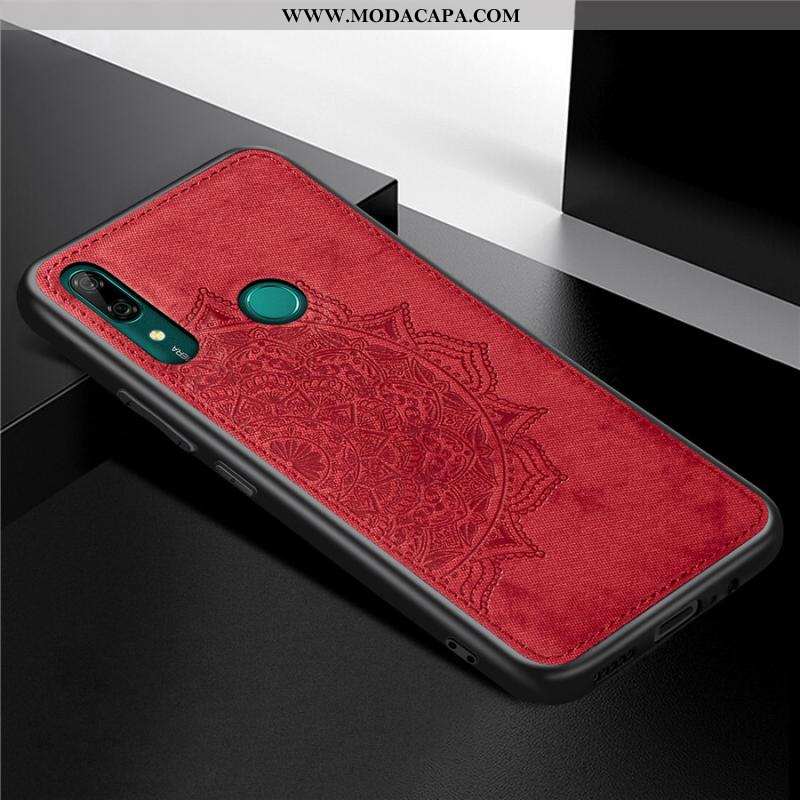 Capa Huawei P Smart Z Criativas Tecido Antiqueda Telemóvel Personalizada Marrom Completa Venda