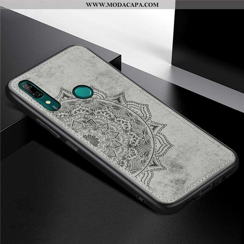 Capa Huawei P Smart Z Criativas Tecido Antiqueda Telemóvel Personalizada Marrom Completa Venda