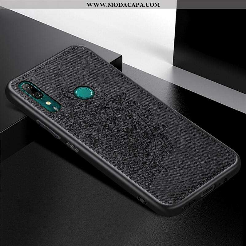 Capa Huawei P Smart Z Criativas Tecido Antiqueda Telemóvel Personalizada Marrom Completa Venda