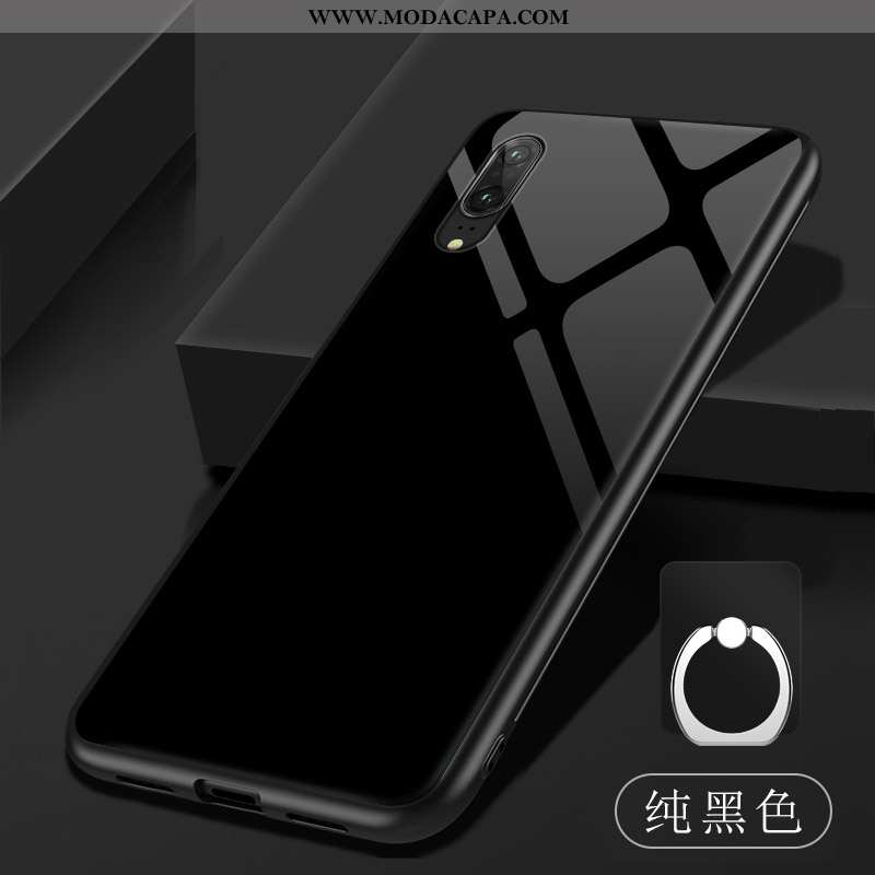 Capa Huawei P20 Soft Roxa Telemóvel Capas Frente Aço Vidro Promoção