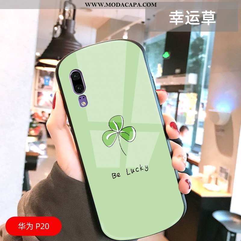 Capa Huawei P20 Criativas Cactus Rosto Oval Capas Resistente Tendencia Dágua Venda