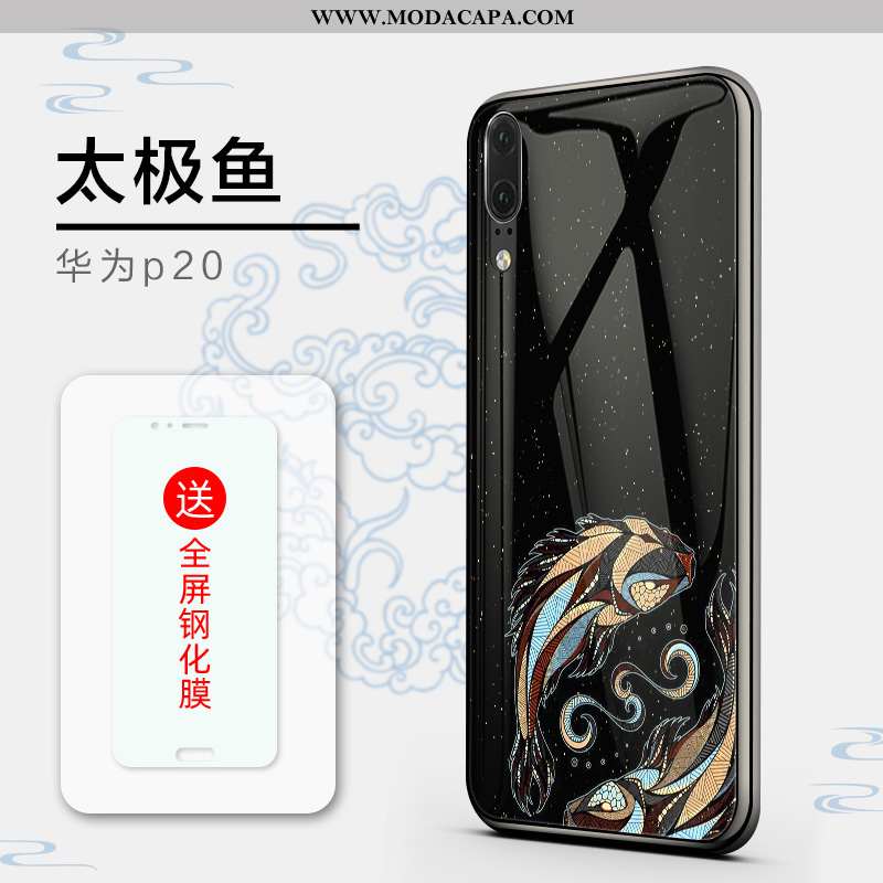 Capa Huawei P20 Slim Protetoras Super Personalizado Vermelho Malha Cases Promoção