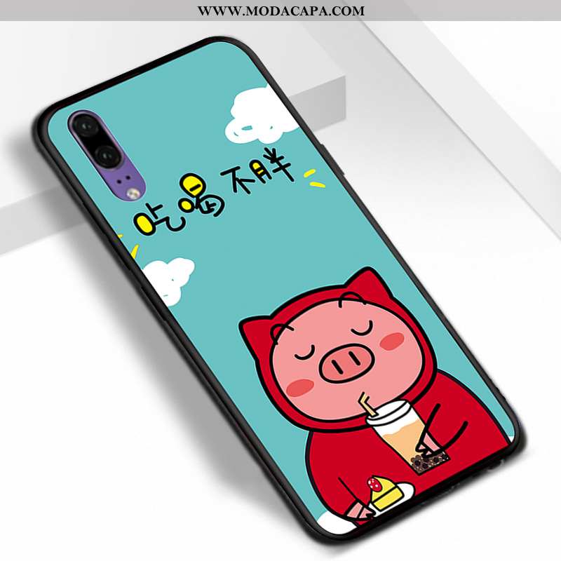 Capas Huawei P20 Tendencia Personalizada Vermelho Antiqueda Malha Silicone Desenho Animado Comprar