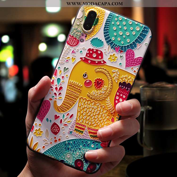 Capas Huawei P20 Tendencia Super Personalizado Telemóvel Antiqueda Vermelho Slim Baratas