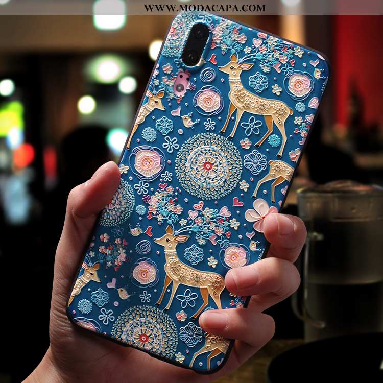 Capas Huawei P20 Tendencia Super Personalizado Telemóvel Antiqueda Vermelho Slim Baratas