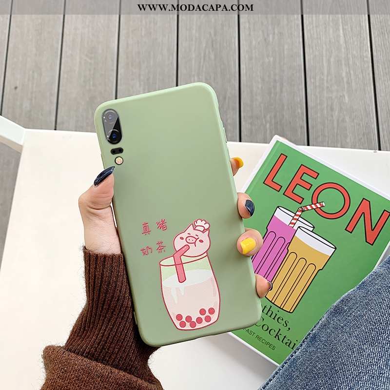 Capa Huawei P20 Soft Verde Capas Completa Tendencia Cases Antiqueda Online