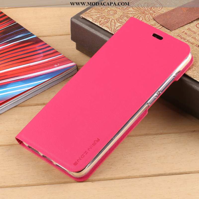 Capas Huawei P20 Lite Protetoras Completa Cover Vermelho Cases Couro Baratas