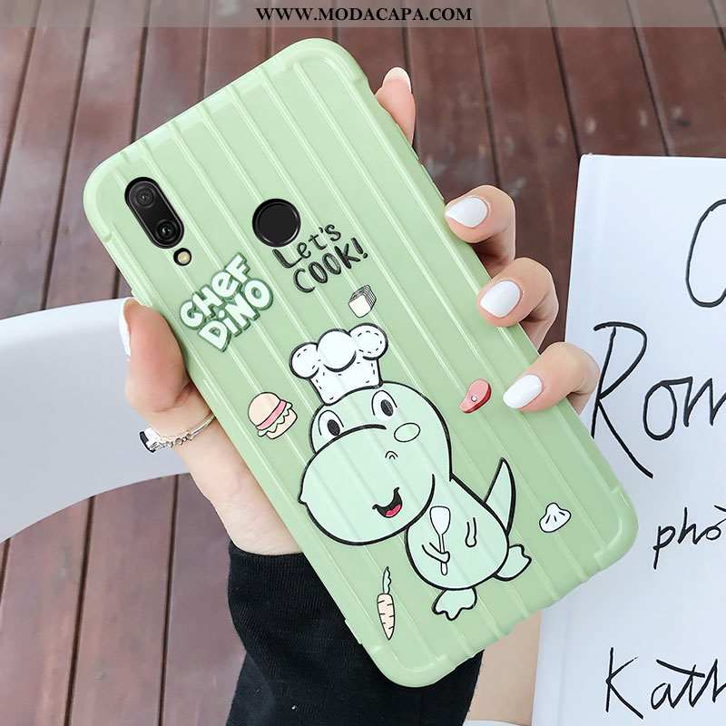 Capas Huawei P20 Lite Tendencia Completa Primavera Desenho Animado Telemóvel Verde Online