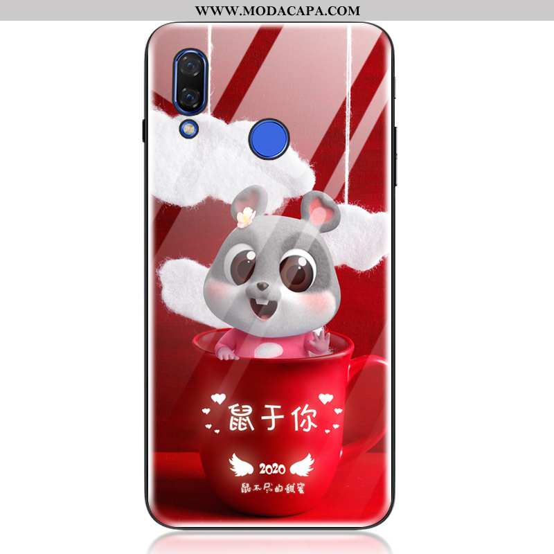 Capas Huawei P20 Lite Fofas Soft Telemóvel Para Reveillon Vermelho Protetoras Aço Venda