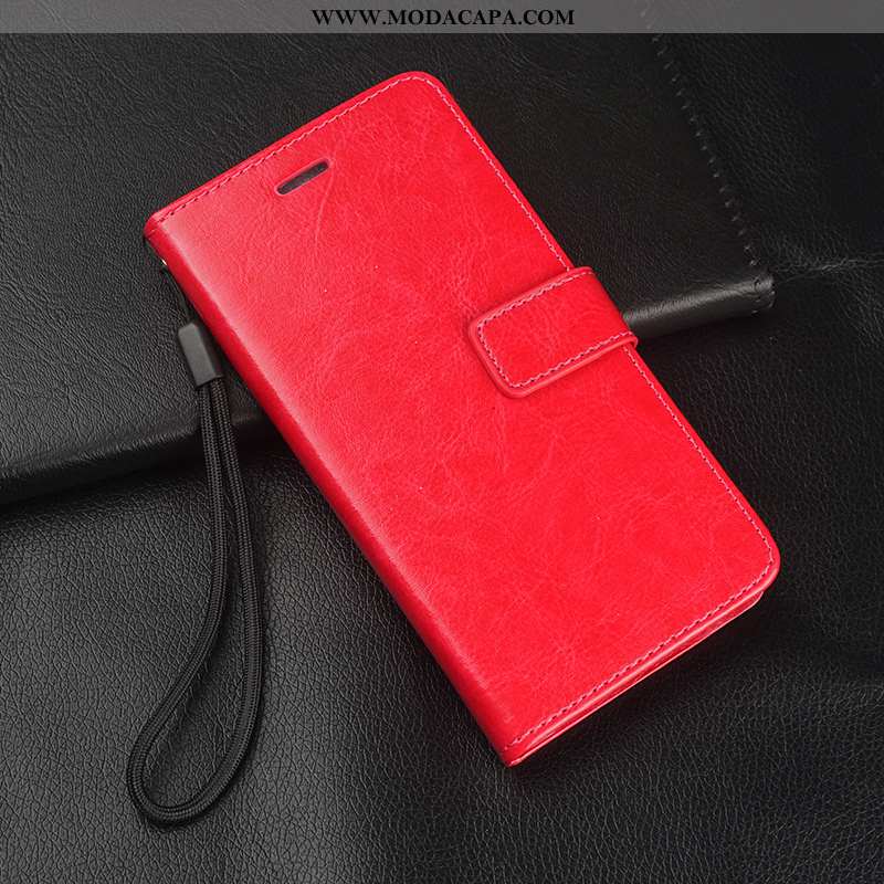 Capa Huawei P20 Lite Cordao Couro Silicone Telemóvel Vermelho Capas Antiqueda Comprar