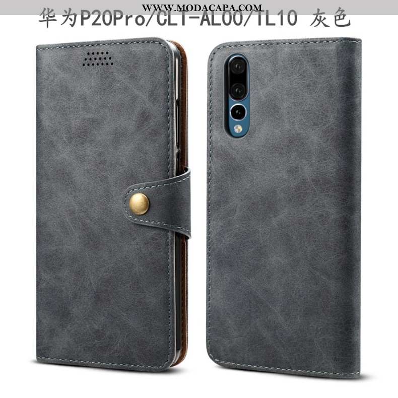 Capas Huawei P20 Pro Protetoras Marrom Completa Cases Cover Telemóvel Barato
