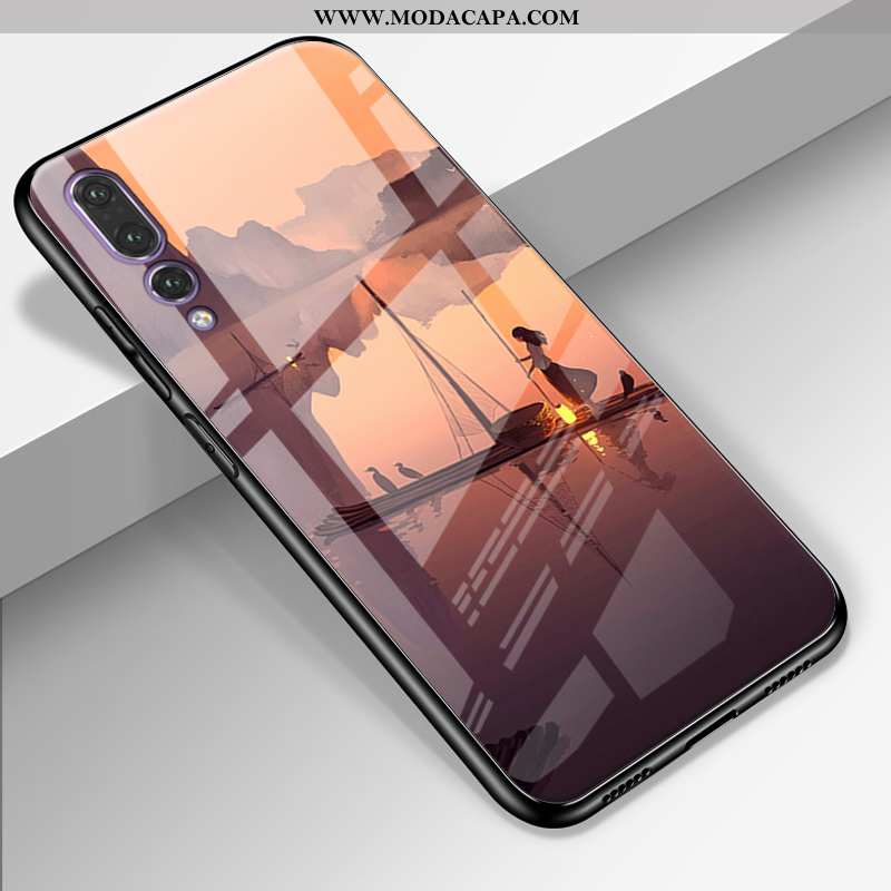 Capa Huawei P20 Pro Protetoras Personalizada Casal Telemóvel Silicone Vidro Capas Barato