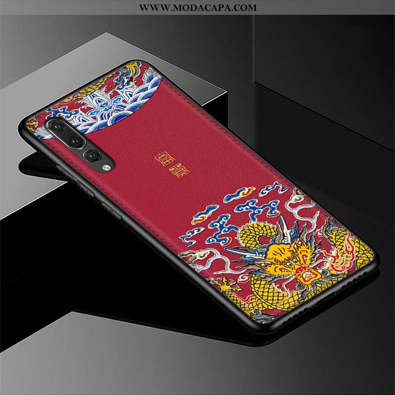 Capa Huawei P20 Pro Couro Legitimo Cor De Vinho Silicone Cases Capas Couro Protetoras Venda