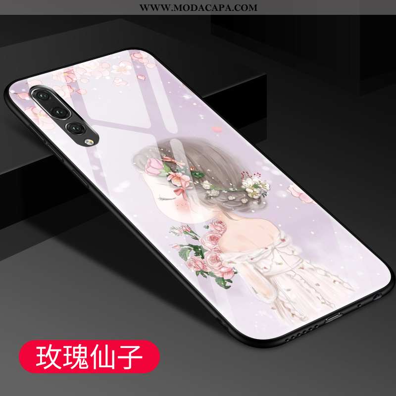 Capa Huawei P20 Pro Desenho Animado Completa Criativas Antiqueda Casal Cases Telemóvel Baratos