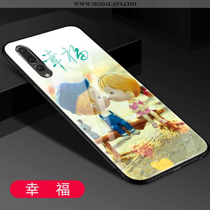 Capa Huawei P20 Pro Desenho Animado Completa Criativas Antiqueda Casal Cases Telemóvel Baratos