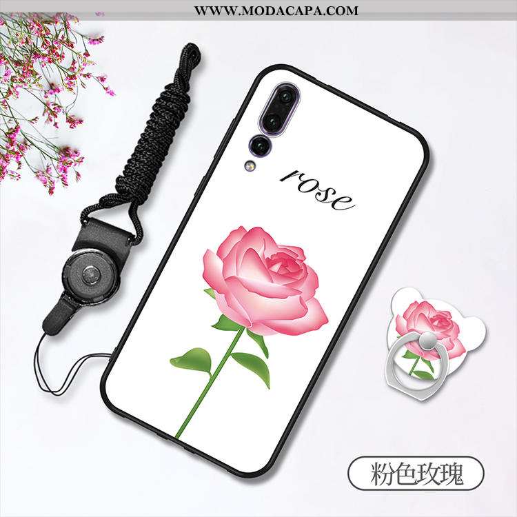 Capas Huawei P20 Pro Soft Cases Rosa Telemóvel Completa Antiqueda Venda
