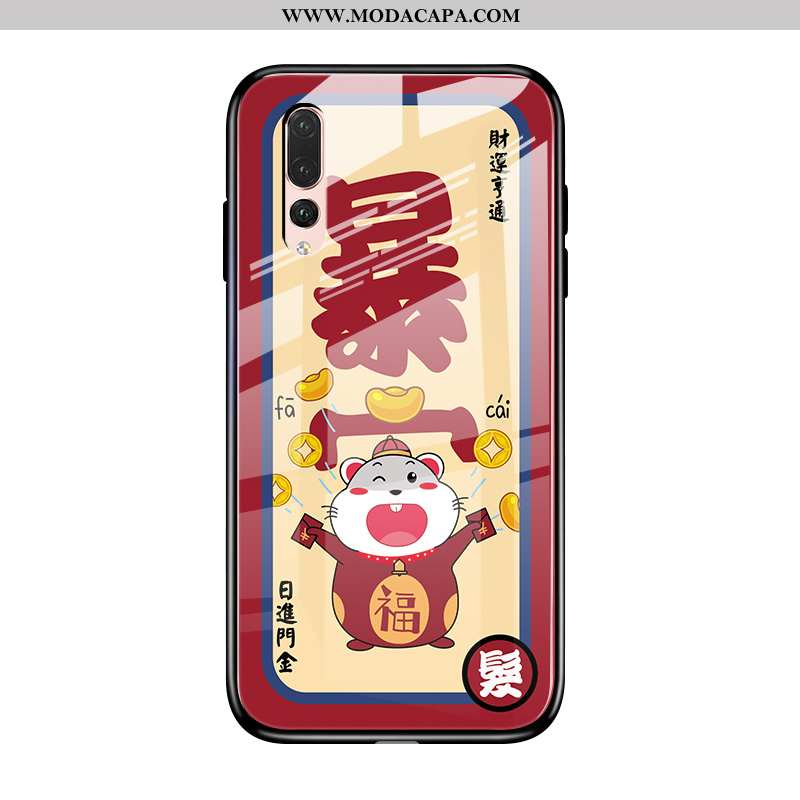 Capas Huawei P20 Pro Desenho Animado Para Reveillon Cases Completa Vermelho Estilosas Promoção