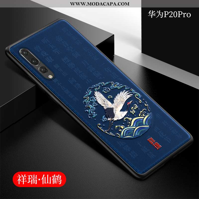 Capas Huawei P20 Pro Protetoras Midi Antiqueda Telemóvel Cases Azul Baratas