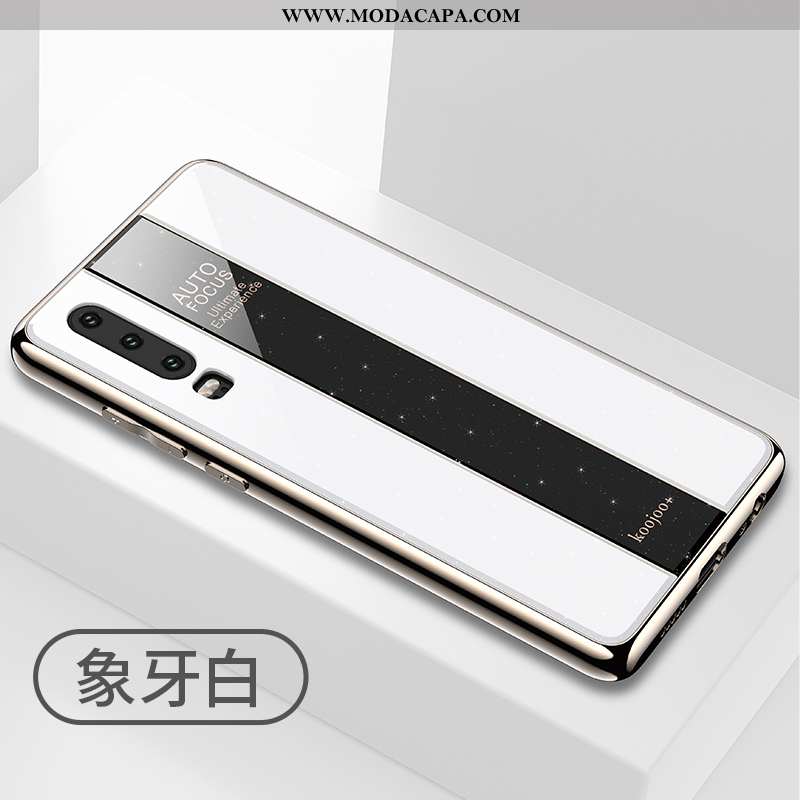 Capas Huawei P30 Soft Branco Antiqueda Telemóvel Completa Protetoras Baratos