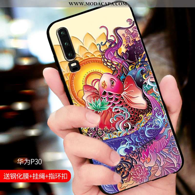 Capa Huawei P30 Personalizada Telemóvel Protetoras Nova Casal Completa Silicone Baratos